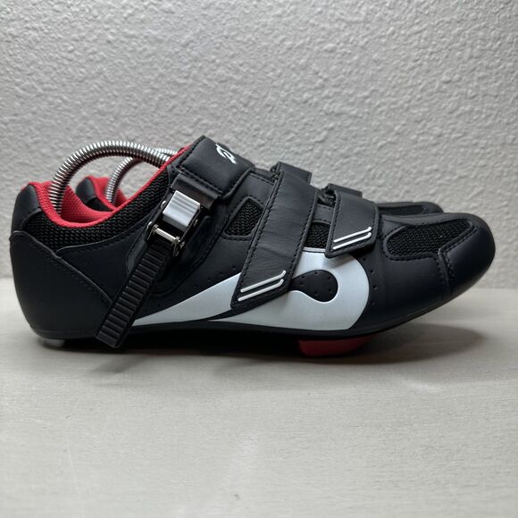 Peloton Cycling Shoes Black & Red Size 43 - Picture 1 of 7